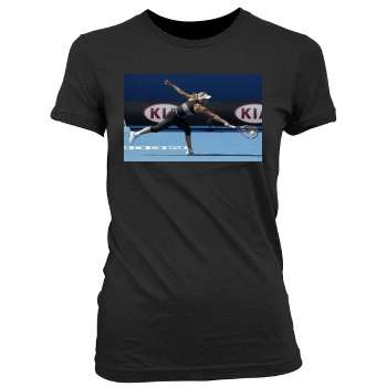 Caroline Wozniacki Women's Junior Cut Crewneck T-Shirt