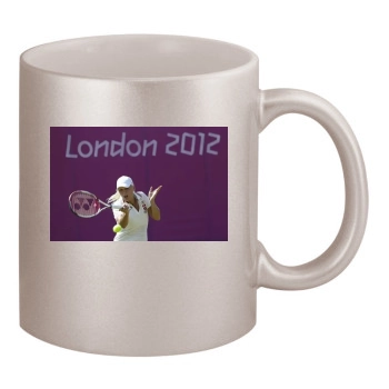 Caroline Wozniacki 11oz Metallic Silver Mug