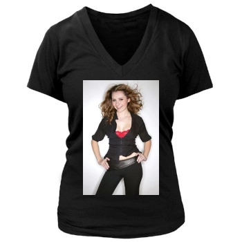 Beverley Mitchell Women's Deep V-Neck TShirt