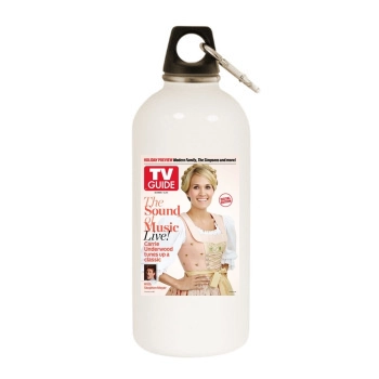 Carrie Underwood White Water Bottle With Carabiner