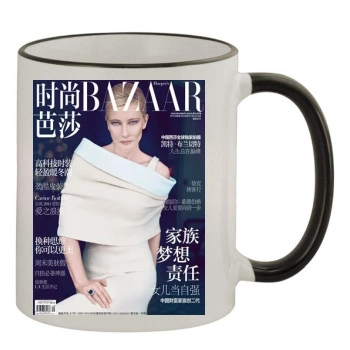 Cate Blanchett 11oz Colored Rim & Handle Mug