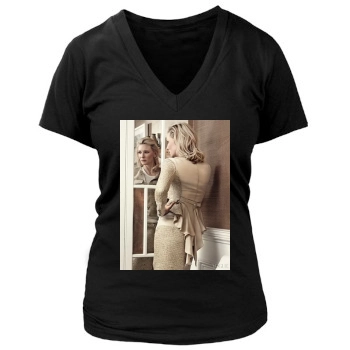 Cate Blanchett Women's Deep V-Neck TShirt