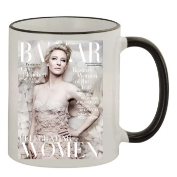 Cate Blanchett 11oz Colored Rim & Handle Mug