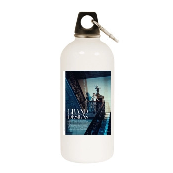 Cate Blanchett White Water Bottle With Carabiner