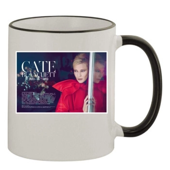 Cate Blanchett 11oz Colored Rim & Handle Mug