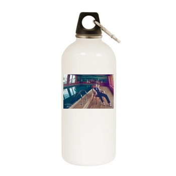 Cate Blanchett White Water Bottle With Carabiner