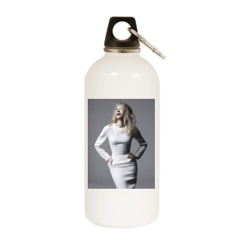 Cate Blanchett White Water Bottle With Carabiner