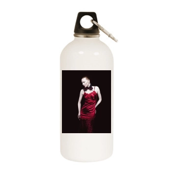 Cate Blanchett White Water Bottle With Carabiner