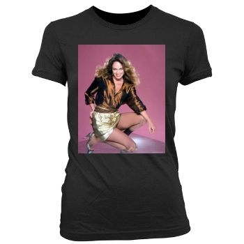 Catherine Bach Women's Junior Cut Crewneck T-Shirt