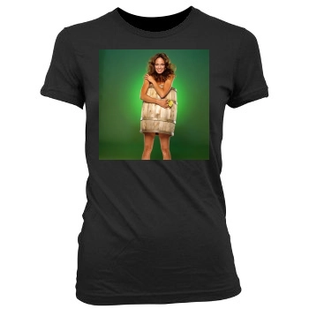 Catherine Bach Women's Junior Cut Crewneck T-Shirt