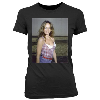 Catherine Bach Women's Junior Cut Crewneck T-Shirt