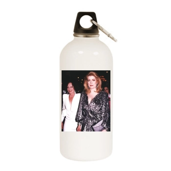 Catherine Deneuve White Water Bottle With Carabiner