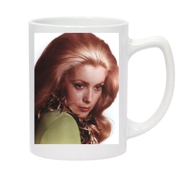 Catherine Deneuve 14oz White Statesman Mug