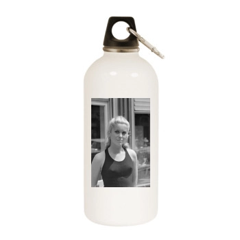 Catherine Deneuve White Water Bottle With Carabiner