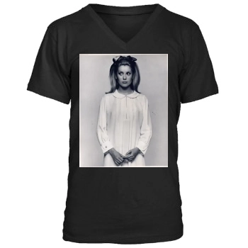 Catherine Deneuve Men's V-Neck T-Shirt