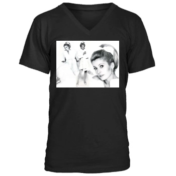 Catherine Deneuve Men's V-Neck T-Shirt