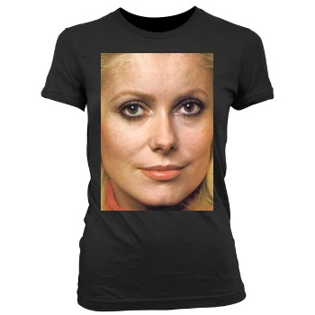 Catherine Deneuve Women's Junior Cut Crewneck T-Shirt