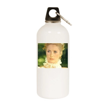 Catherine Deneuve White Water Bottle With Carabiner