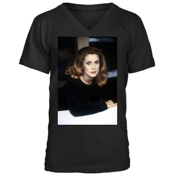 Catherine Deneuve Men's V-Neck T-Shirt