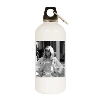 Catherine Deneuve White Water Bottle With Carabiner