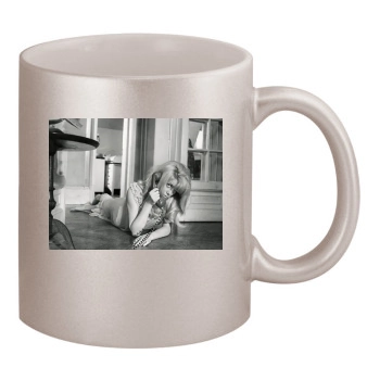 Catherine Deneuve 11oz Metallic Silver Mug