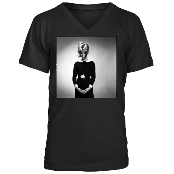 Catherine Deneuve Men's V-Neck T-Shirt