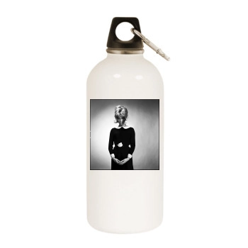 Catherine Deneuve White Water Bottle With Carabiner