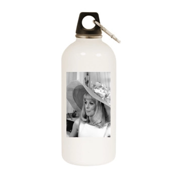 Catherine Deneuve White Water Bottle With Carabiner