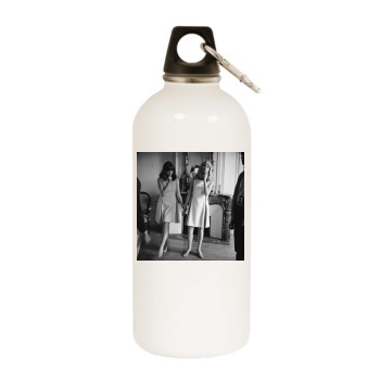 Catherine Deneuve White Water Bottle With Carabiner