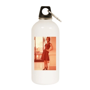 Catherine Deneuve White Water Bottle With Carabiner