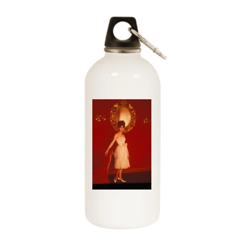 Catherine Deneuve White Water Bottle With Carabiner