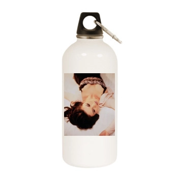 Catherine Zeta-Jones White Water Bottle With Carabiner