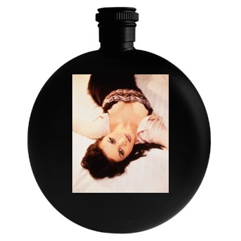 Catherine Zeta-Jones Round Flask