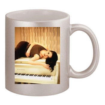 Catherine Zeta-Jones 11oz Metallic Silver Mug