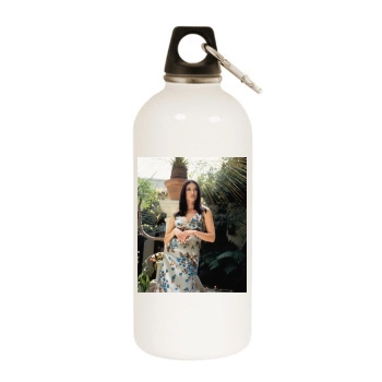 Catherine Zeta-Jones White Water Bottle With Carabiner