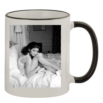 Catherine Zeta-Jones 11oz Colored Rim & Handle Mug