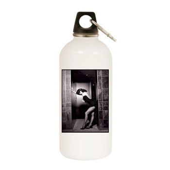 Catherine Zeta-Jones White Water Bottle With Carabiner