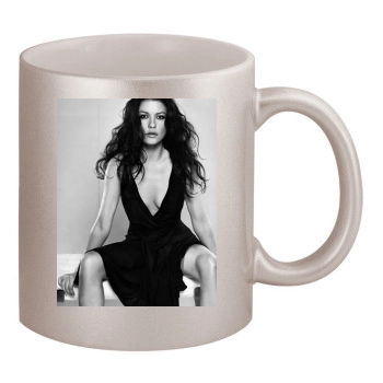 Catherine Zeta-Jones 11oz Metallic Silver Mug