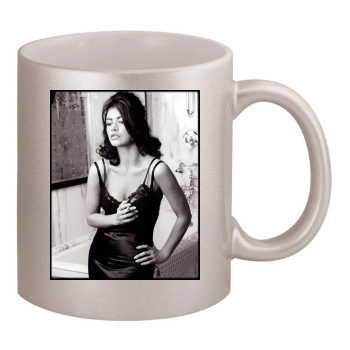 Catherine Zeta-Jones 11oz Metallic Silver Mug