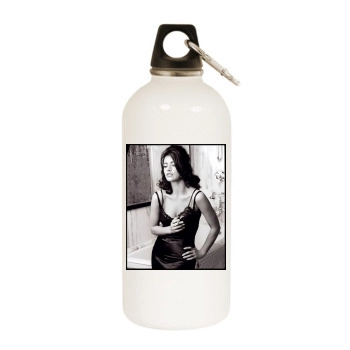 Catherine Zeta-Jones White Water Bottle With Carabiner