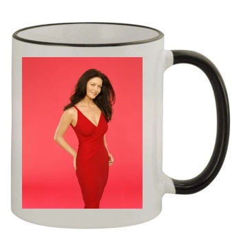 Catherine Zeta-Jones 11oz Colored Rim & Handle Mug