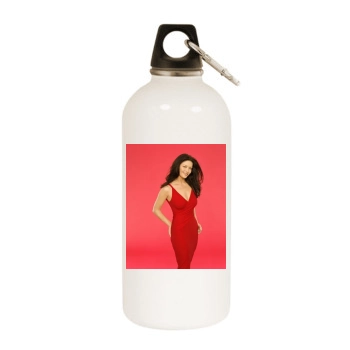 Catherine Zeta-Jones White Water Bottle With Carabiner