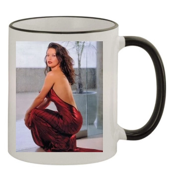 Catherine Zeta-Jones 11oz Colored Rim & Handle Mug