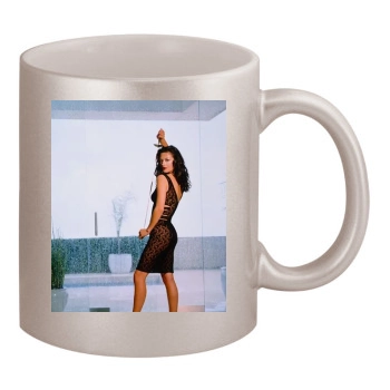 Catherine Zeta-Jones 11oz Metallic Silver Mug