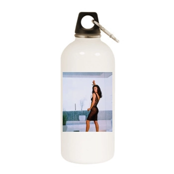 Catherine Zeta-Jones White Water Bottle With Carabiner