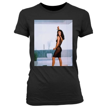 Catherine Zeta-Jones Women's Junior Cut Crewneck T-Shirt