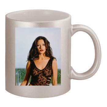 Catherine Zeta-Jones 11oz Metallic Silver Mug