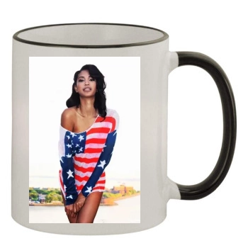 Chanel Iman 11oz Colored Rim & Handle Mug