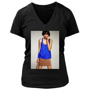 Chanel Iman Women's Deep V-Neck TShirt