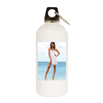 Chanel Iman White Water Bottle With Carabiner